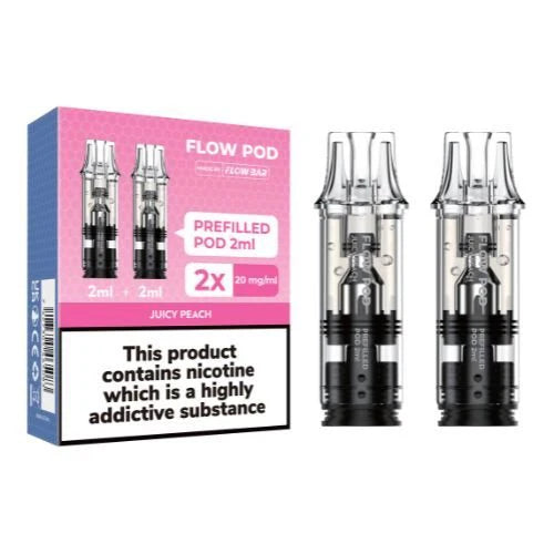 Flowpod 2ml Prefilled Pods  Pack of 2 , Juicy Peach