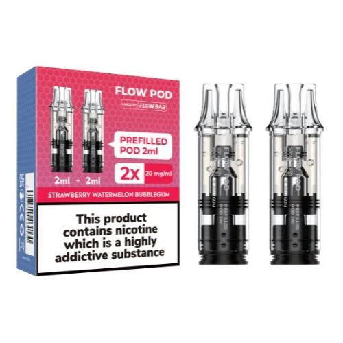 Flowpod 2ml Prefilled Pods Pack of 2 , Strawberry Watermelon Bubblegum