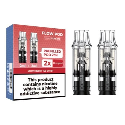 Flowpod 2ml Prefilled Pods Pack of 2 ,  Strawberry Ice Burst