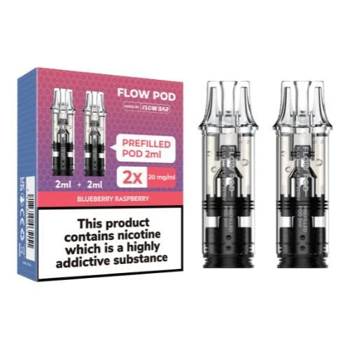 Flowpod 2ml Prefilled Pods Pack of 2,Blueberry Raspberry