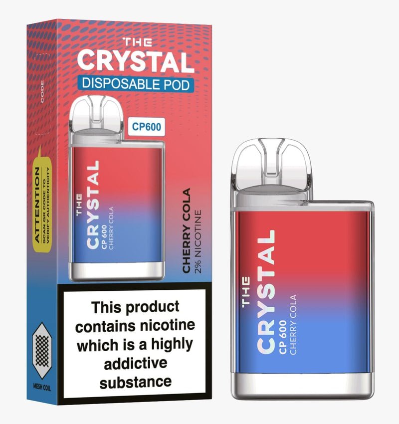 The Crystal CP600  Disposable Vape , Cherry Cola  Box of 10 