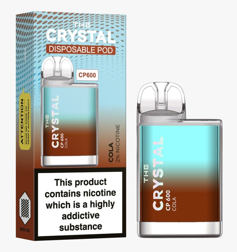 The Crystal CP600  Disposable Vape , Cola  Box of 10  