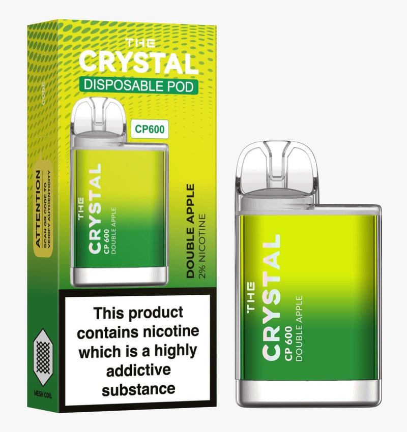 The Crystal CP600  Disposable Vape , Double Apple  Box of 10 