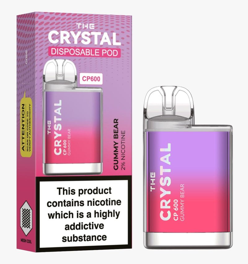 The Crystal CP600  Disposable Vape , Gummy Bear  Box of 10 