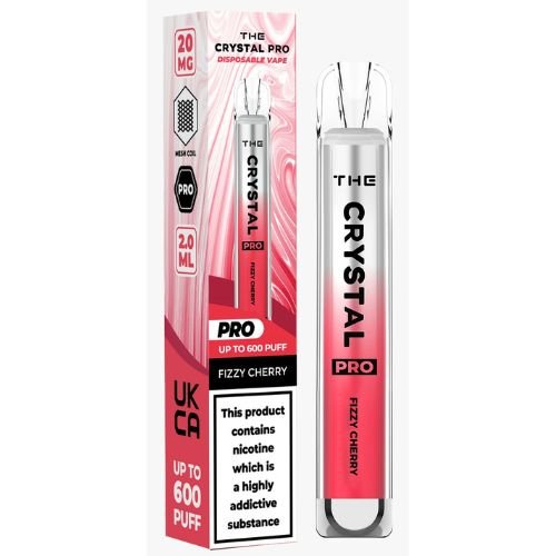 The Crystal Pro  Disposable Vape Pod , Fizzy Cherry  Box of 10 